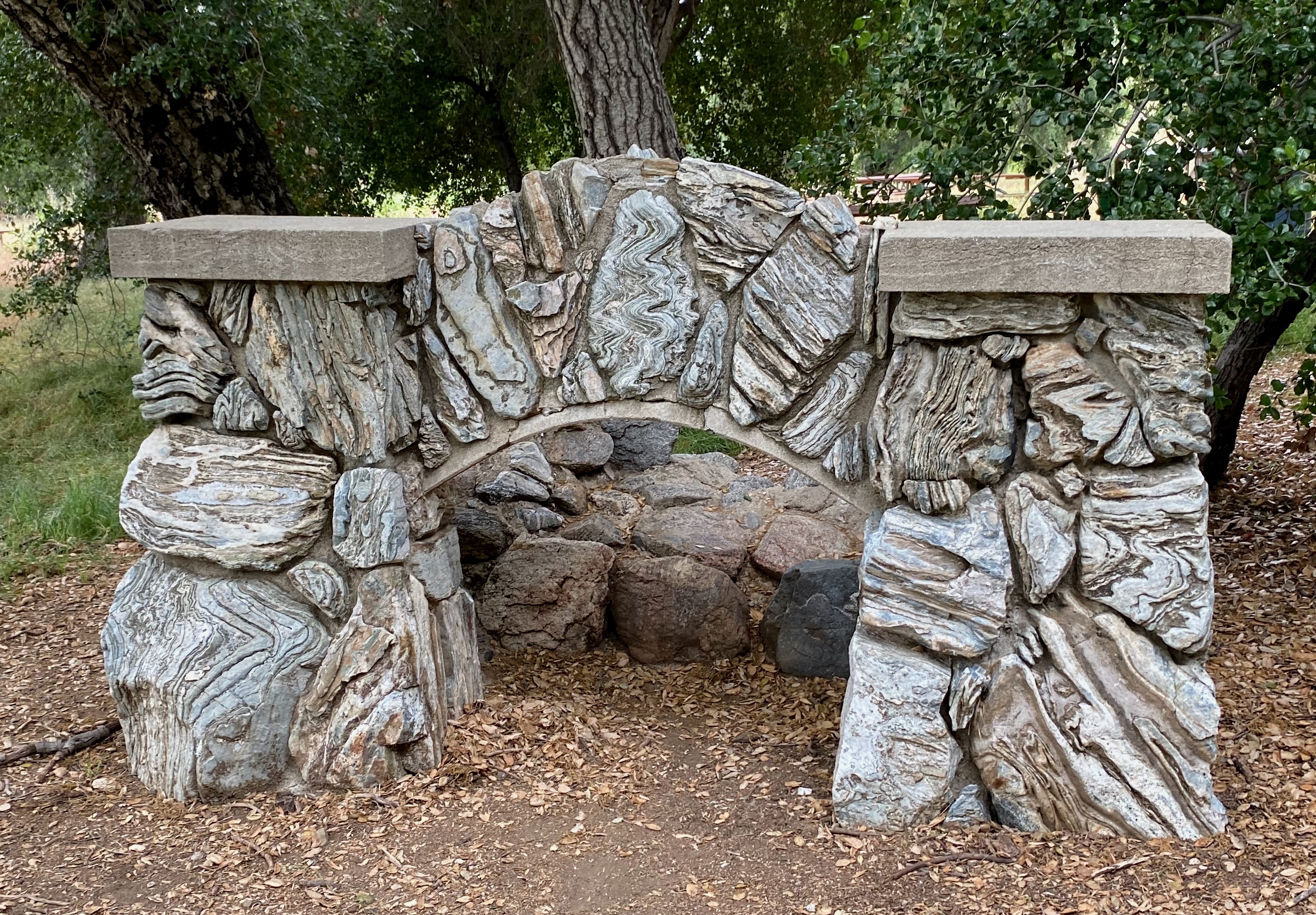 An old rock fireplace at the end of the Placerita Canyon trail in Newhall, CA.